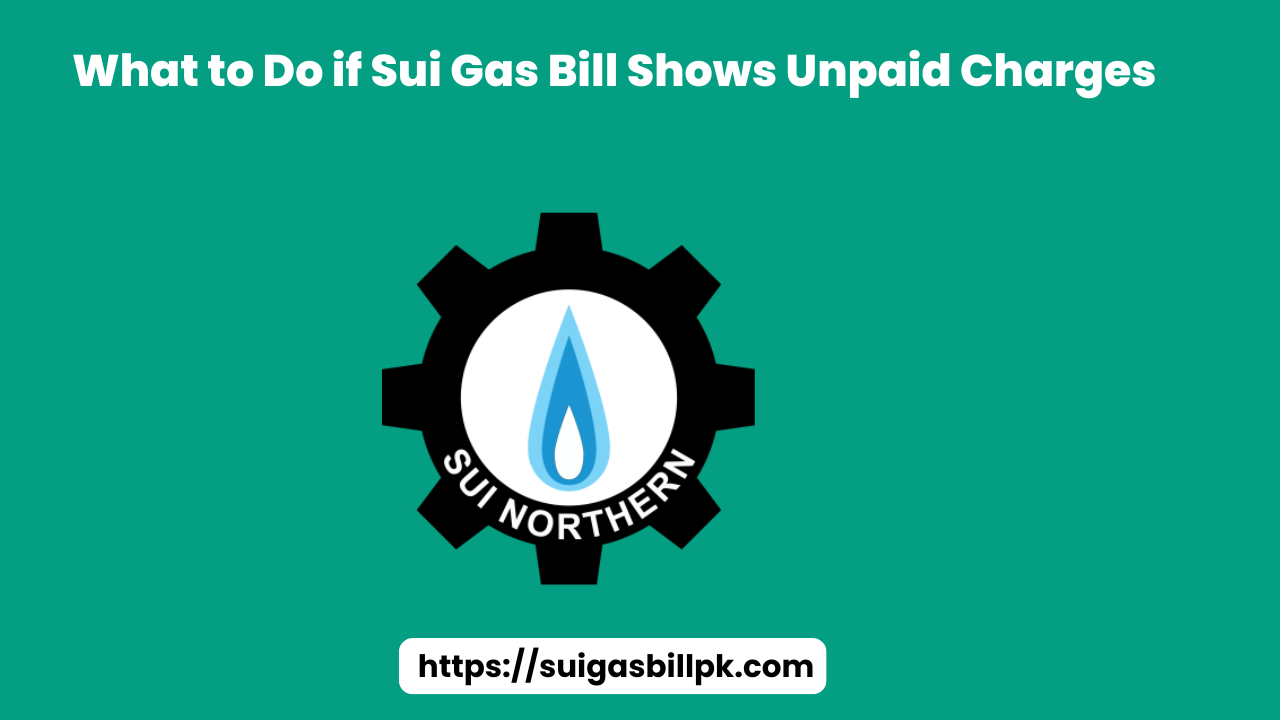 What to Do if Sui Gas Bill Shows Unpaid Charges